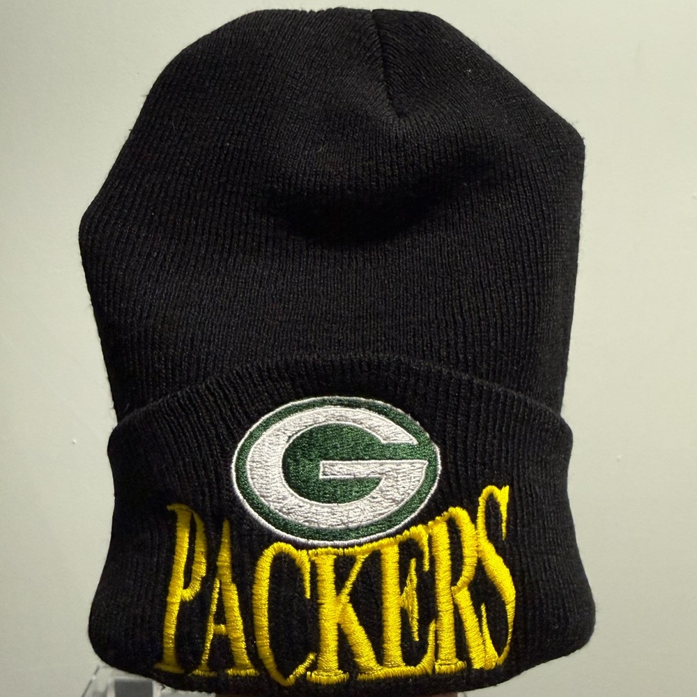 Vintage Green Bay Packers Black Beanie